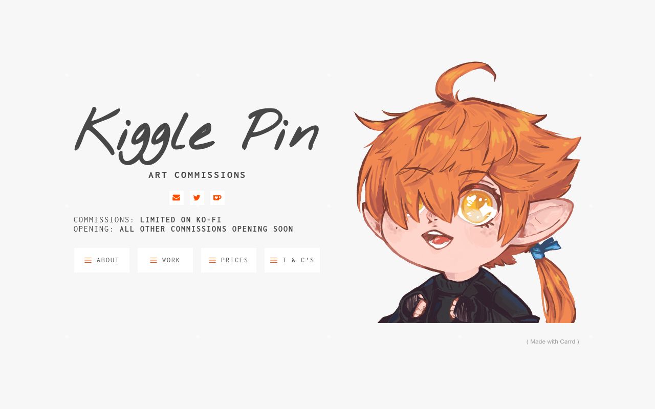 KIGGLE PIN ART COMMISSIONS